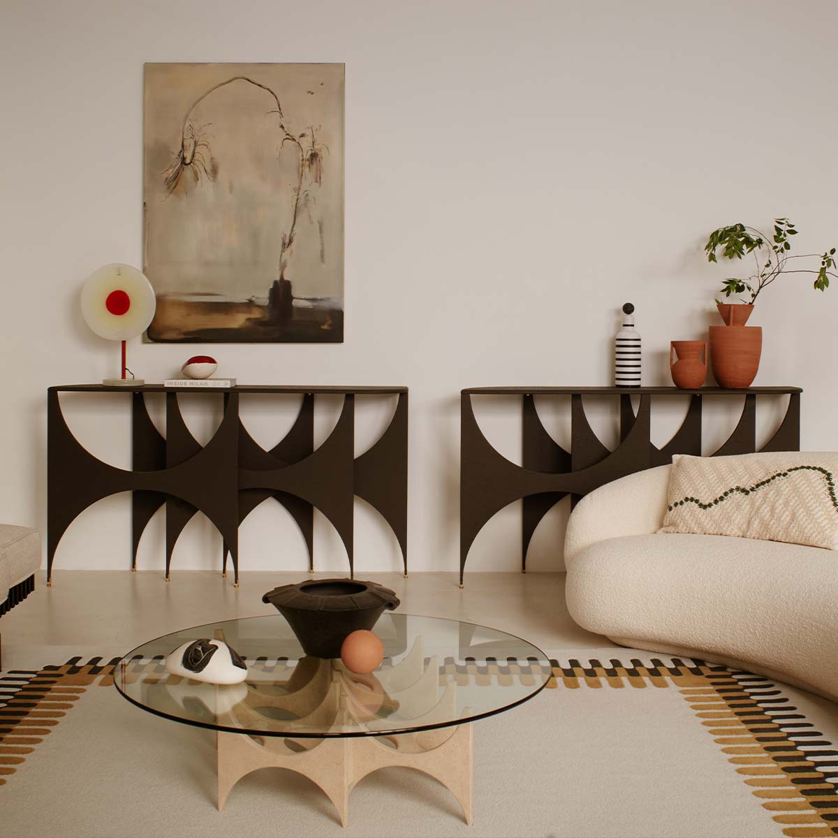 Butterfly Console Mat Lacquered Hannes Peer