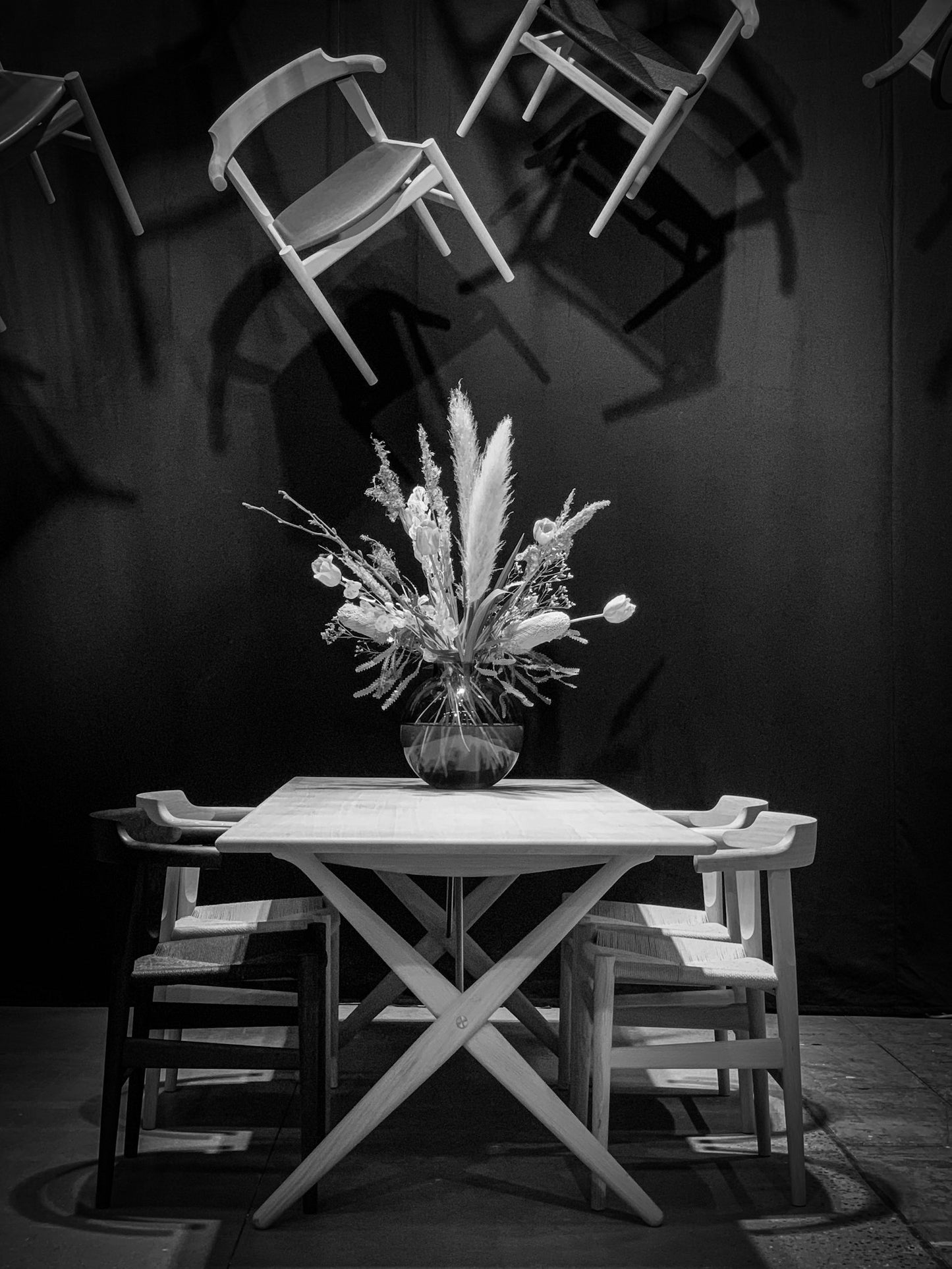 pp85 Cross Legged Table Hans J. Wegner 1955