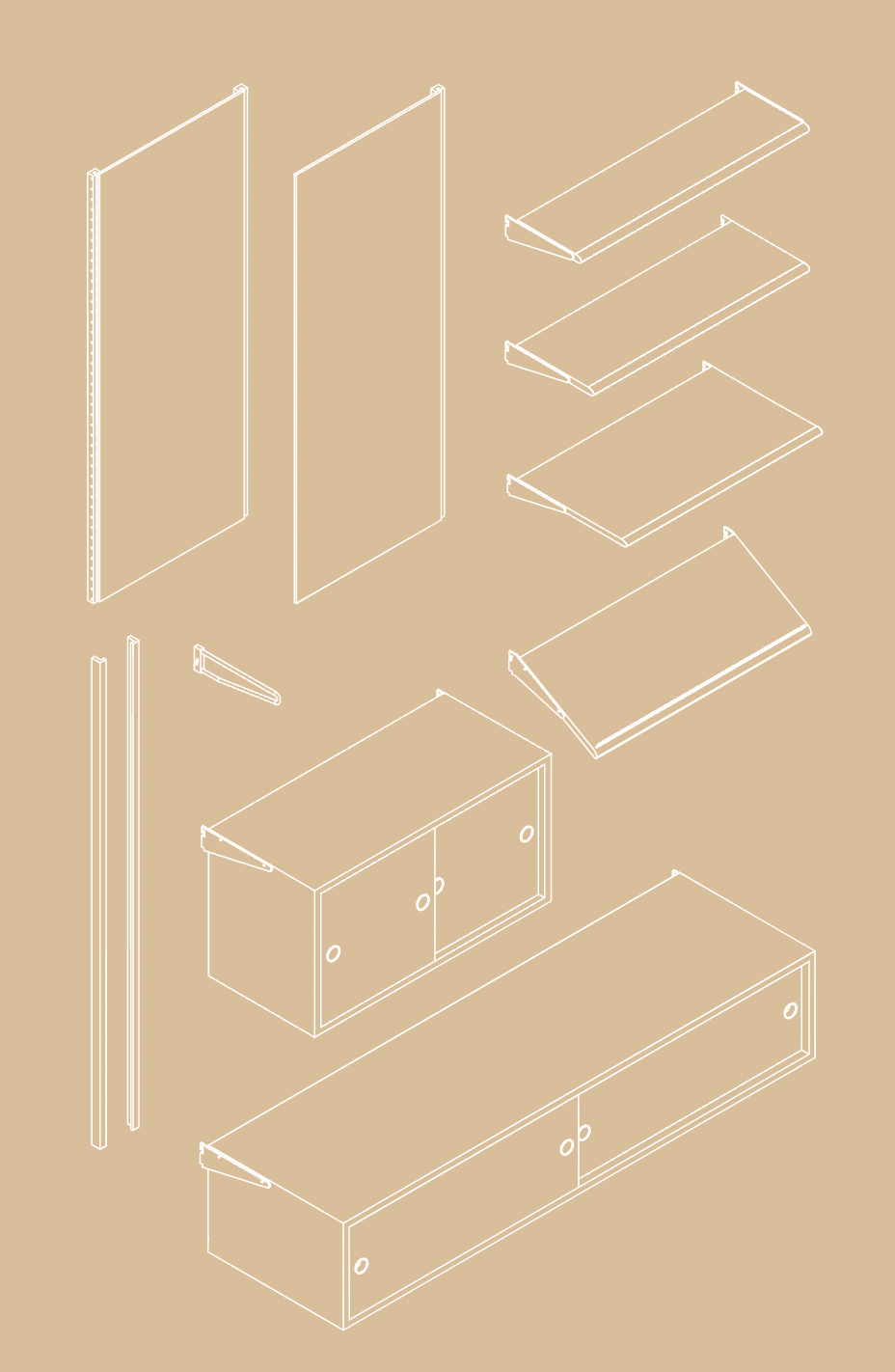 Panel System Shelf Finn Juhl 1953