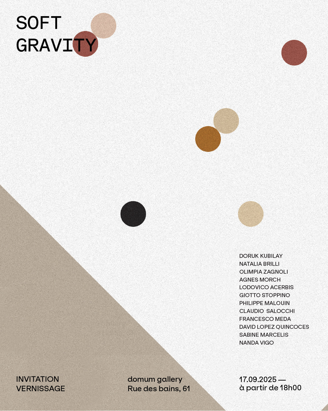 Exposition Septembre 2025 — Soft Gravity